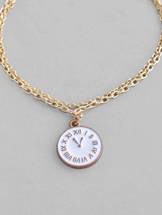 gold stainless steel links bracelet - 20881170 - Zoom Image - 3