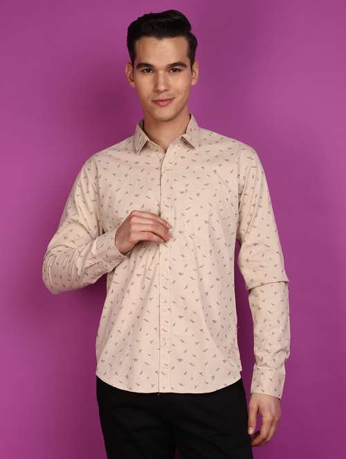 pink cotton casual shirt - 20893975 - Very Small Image - 1