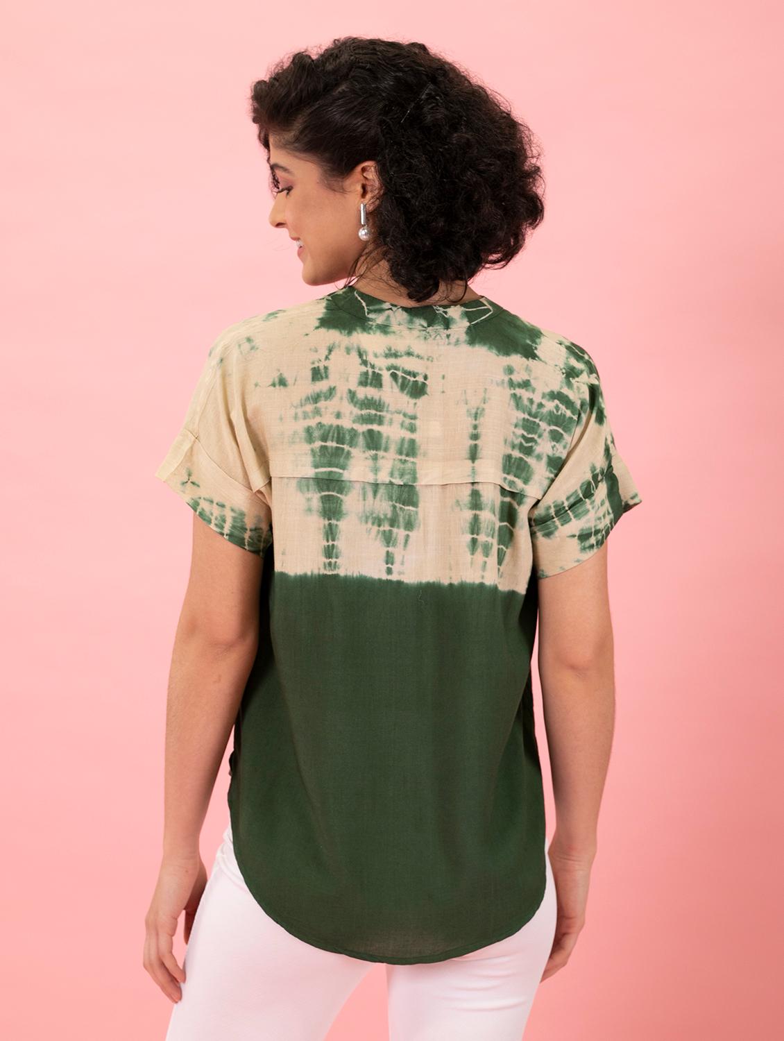 women tie & dye relaxed fit regular top - 20895977 - Zoom Image - 3