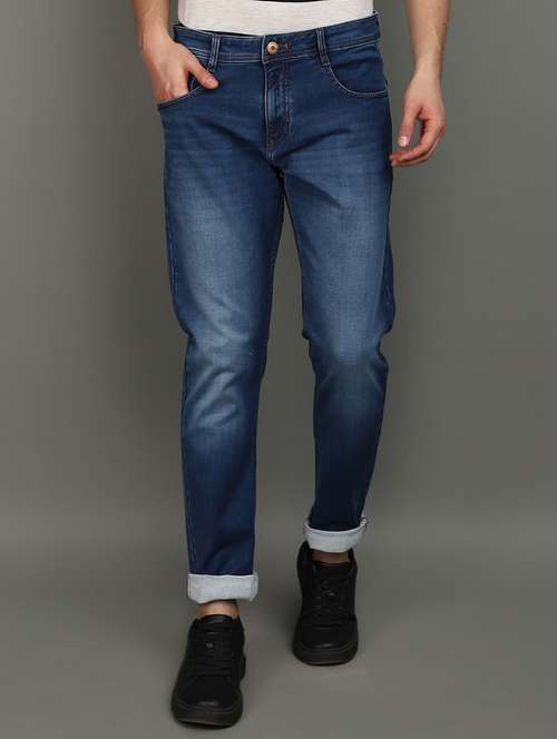 men mid rise washed denim jeans - 20911926 - Very Small Image - 1