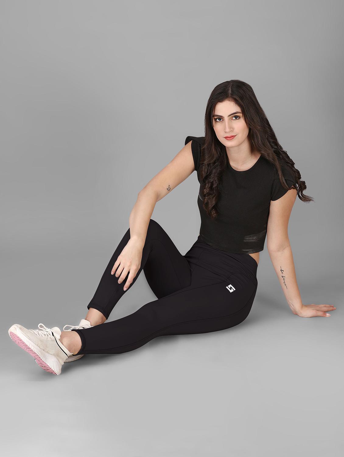 women solid ankle length tight - 20930338 - Zoom Image - 3