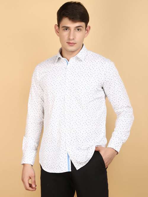 white cotton casual shirt - 20930701 - Very Small Image - 1