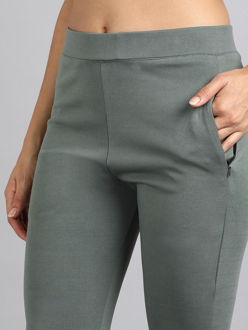 solid green rayon jeggings - 20949068 - Zoom Image - 4