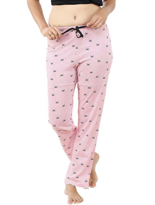 pink printed pajama - 20961749 - Very Small Image - 1