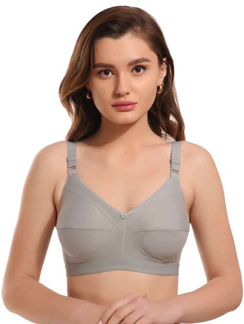 grey cotton minimizer bra - 20962918 - Very Small Image - 1