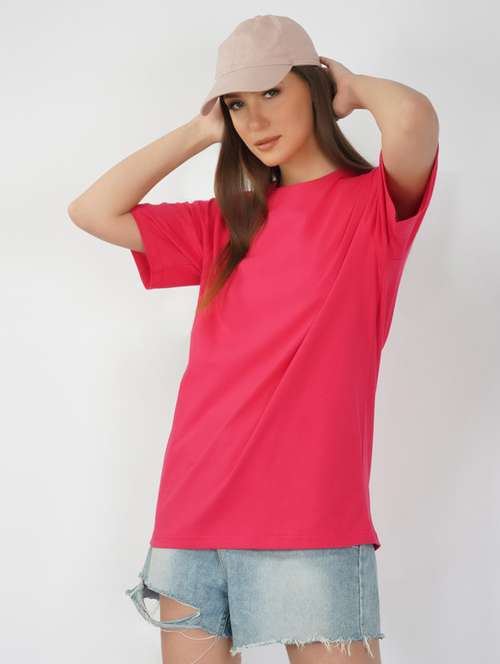 round neck back print t-shirt  - 20978410 - Very Small Image - 1