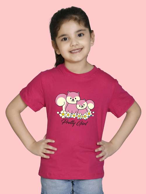 fuchsia cotton blend t-shirt - 20996472 - Very Small Image - 1
