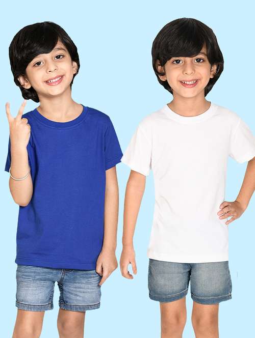 boys pack of solid t-shirts - 20996566 - Very Small Image - 1