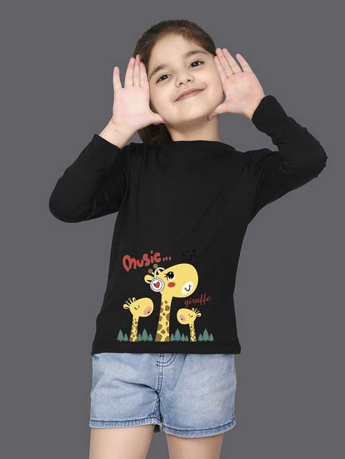 black cotton blend tee - 20997921 - Very Small Image - 1