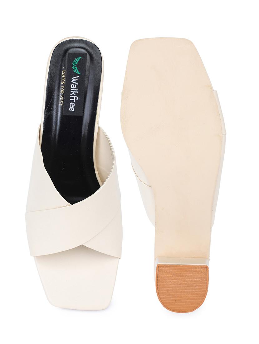 off white slip on sandal - 21000793 - Standard Image - 3