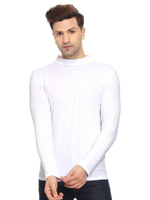 white cotton plain tshirt - 21017526 - Very Small Image - 1