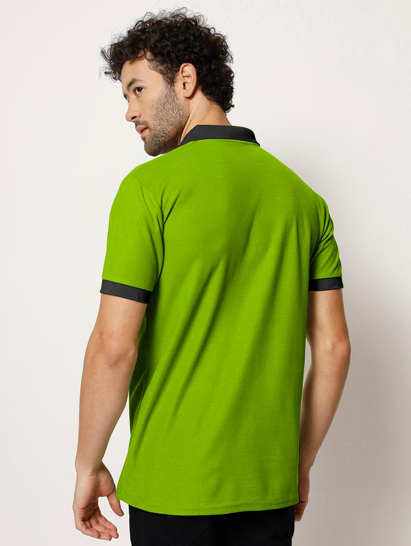 men color block polo t-shirt - 21029890 - Zoom Image - 2