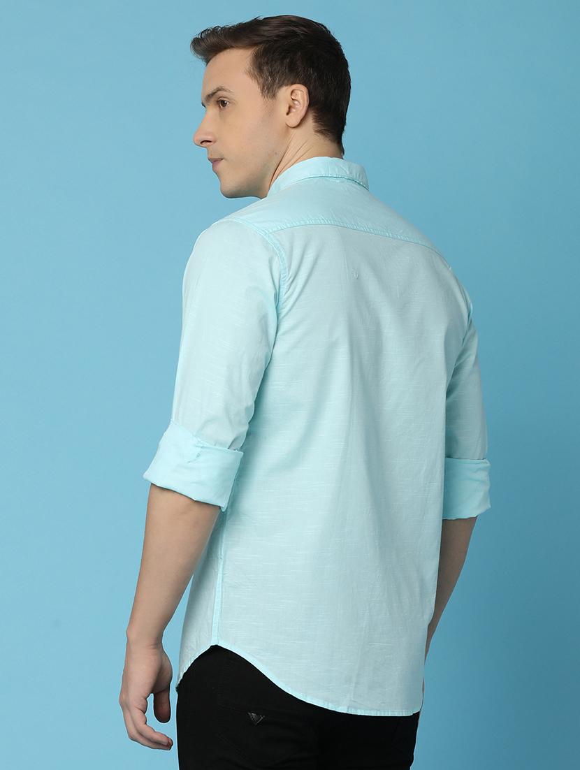 men solid cotton casual shirt - 21035567 - Standard Image - 3
