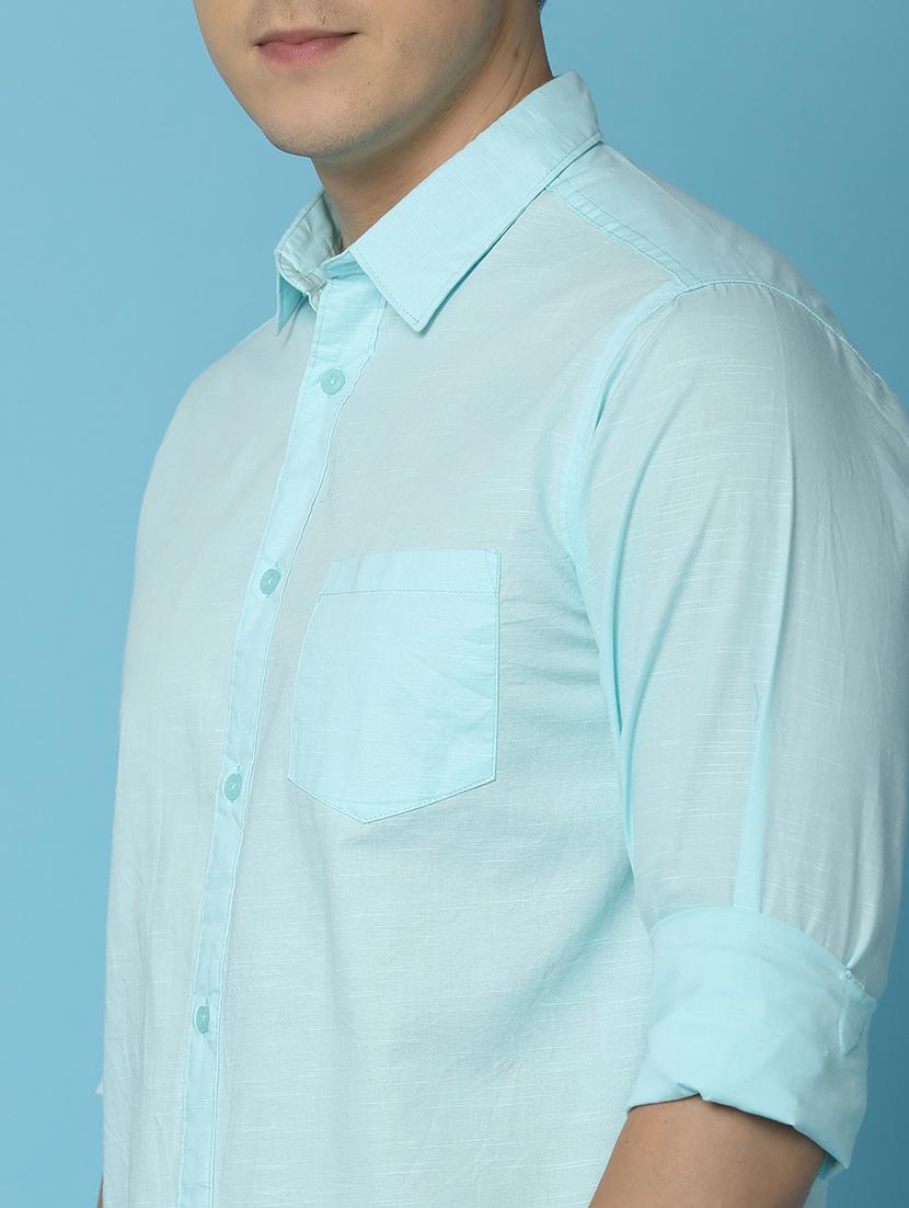men solid cotton casual shirt - 21035567 - Standard Image - 5