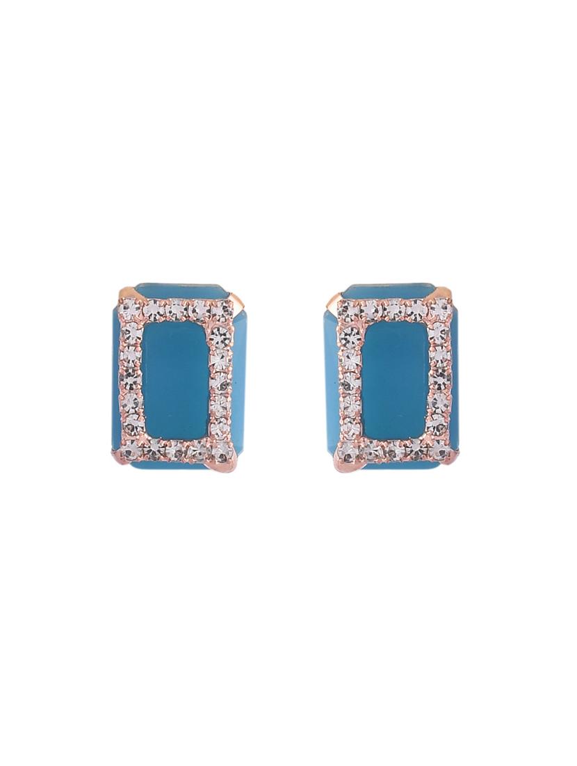 women studded necklace and earrings set - 21048001 - Standard Image - 3