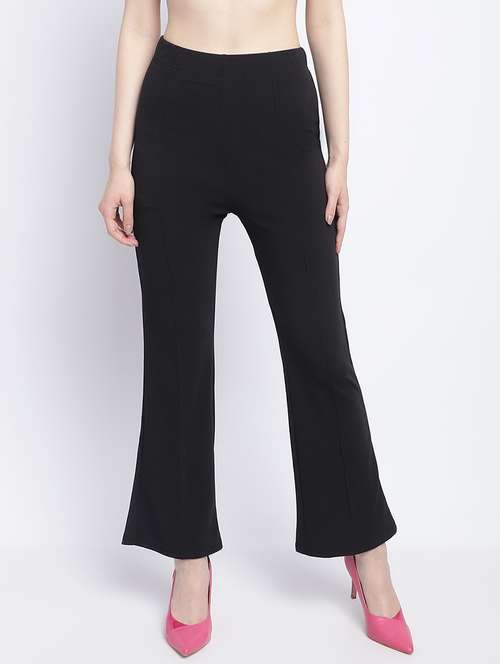 black lycra bootcut trouser - 21055960 - Very Small Image - 1