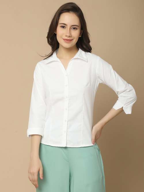 white cotton regular shirt - 21058192 - Very Small Image - 1