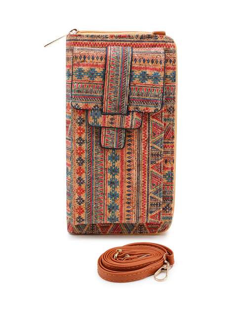 women printed fold over clutch - 21129968 - Very Small Image - 1