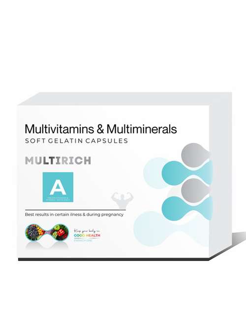 black multi-vitamin & multiminrals capsule  - 21130700 - Very Small Image - 1