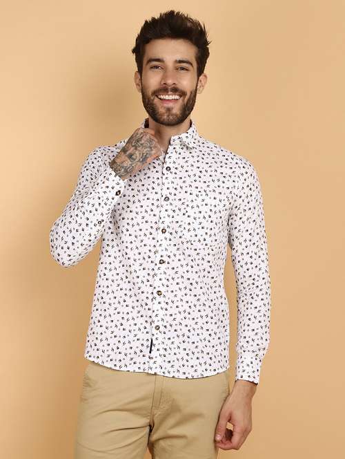 white cotton casual shirt - 21131290 - Very Small Image - 1
