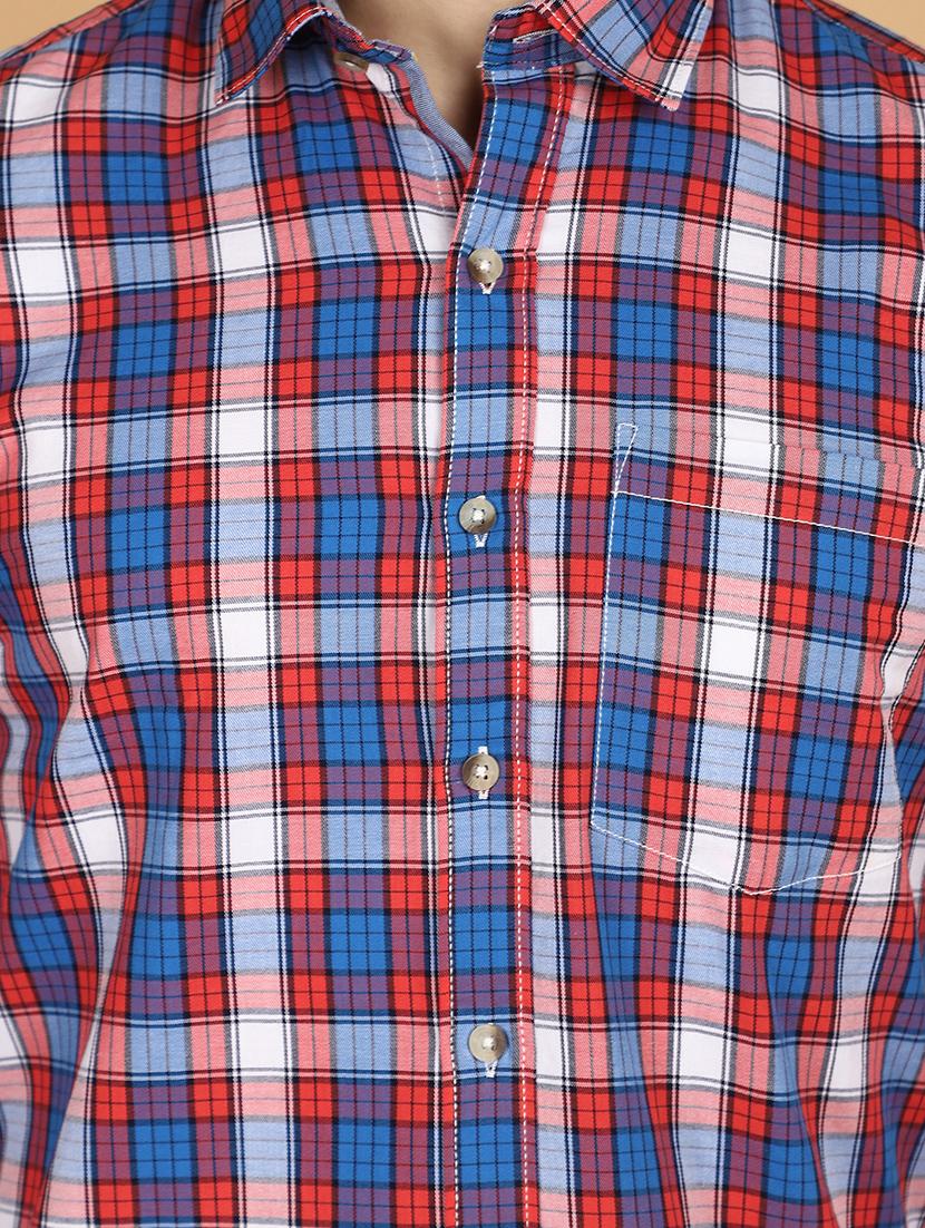 men checkered cotton casual shirt - 21131297 - Zoom Image - 5