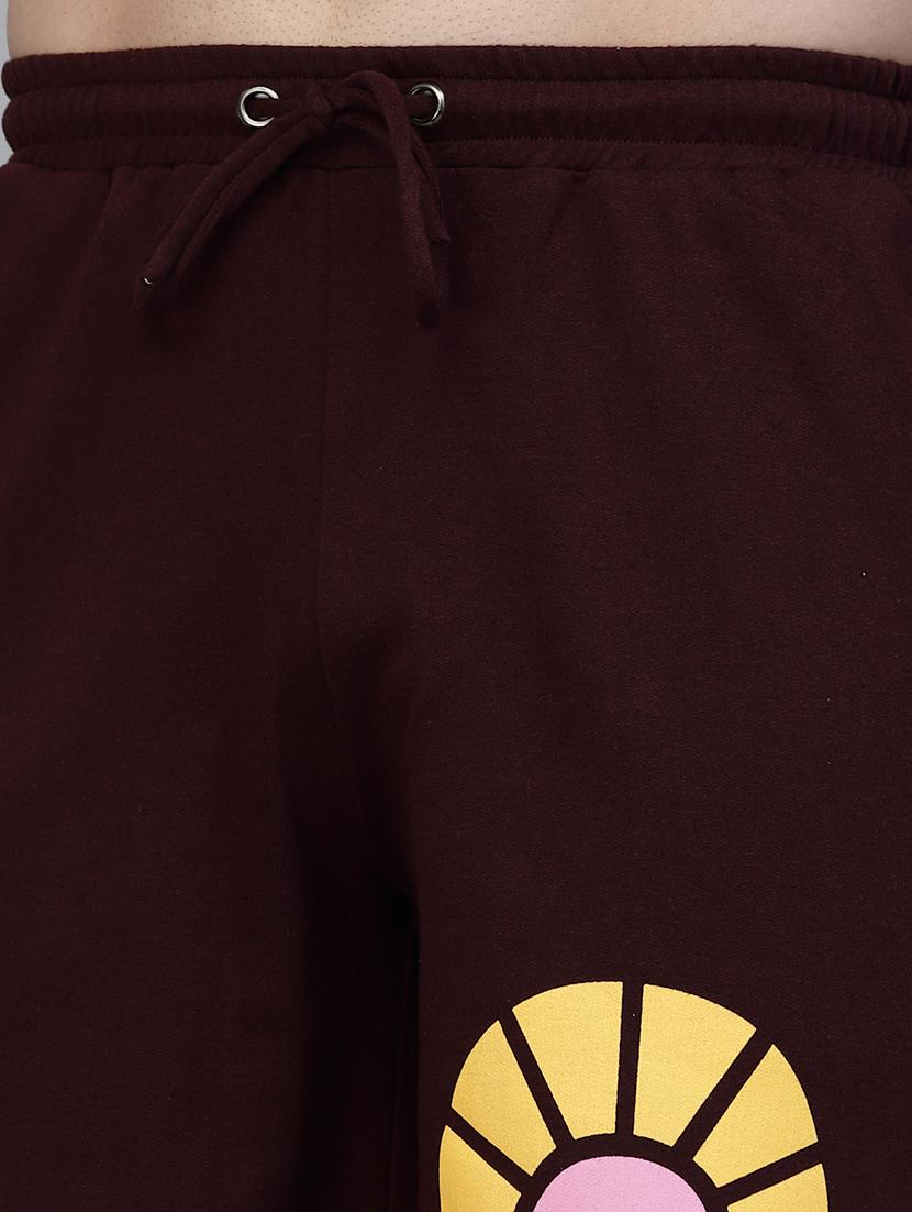 burgundy back printed co-ord set - 21143650 - Zoom Image - 9