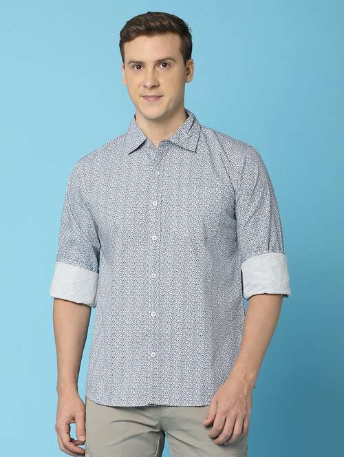 men printed rayon casual shirt - 21151411 - Very Small Image - 1