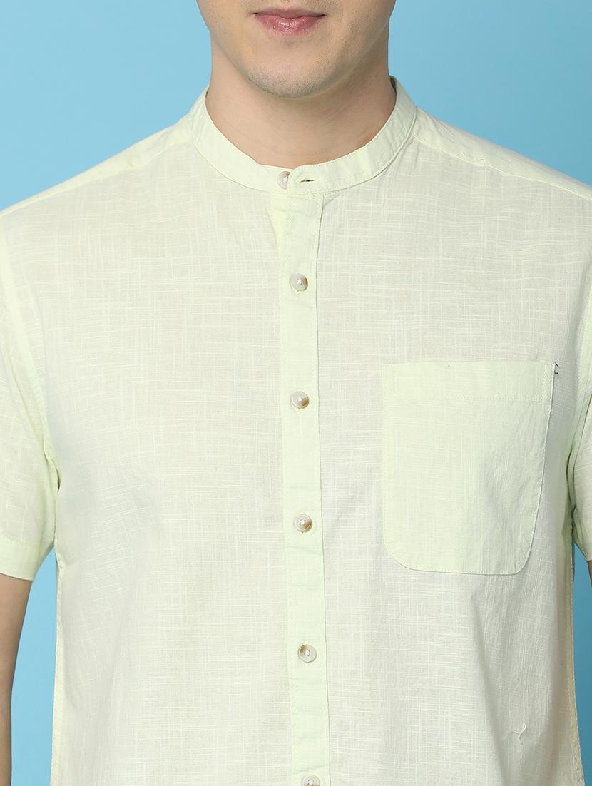 men solid cotton casual shirt - 21159605 - Standard Image - 5