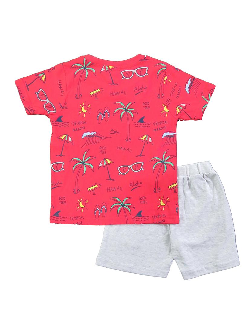 boys printed t-shirt and shorts set - 21168036 - Zoom Image - 1