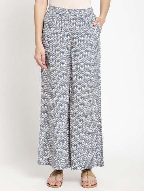 grey viscose palazzo - 21195368 - Very Small Image - 1