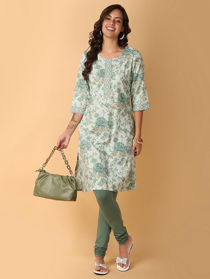 women three quarter sleeve straight kurti - 21226861 - Zoom Image - 5