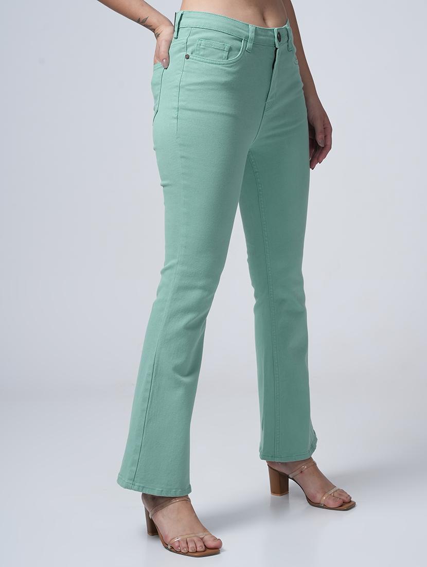 women solid high rise bootcut jean - 21232821 - Zoom Image - 2