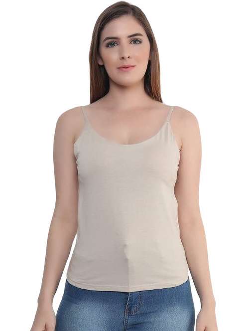 beige cotton camisole - 21237219 - Very Small Image - 1
