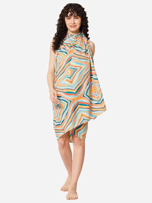 multi colored polyester coverup - 21237251 - Very Small Image - 1