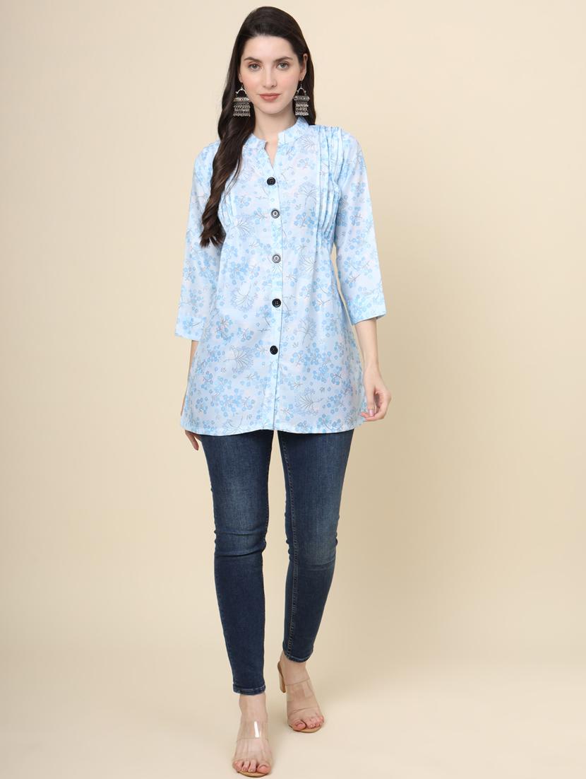 women printed regular tunic - 21244663 - Standard Image - 4
