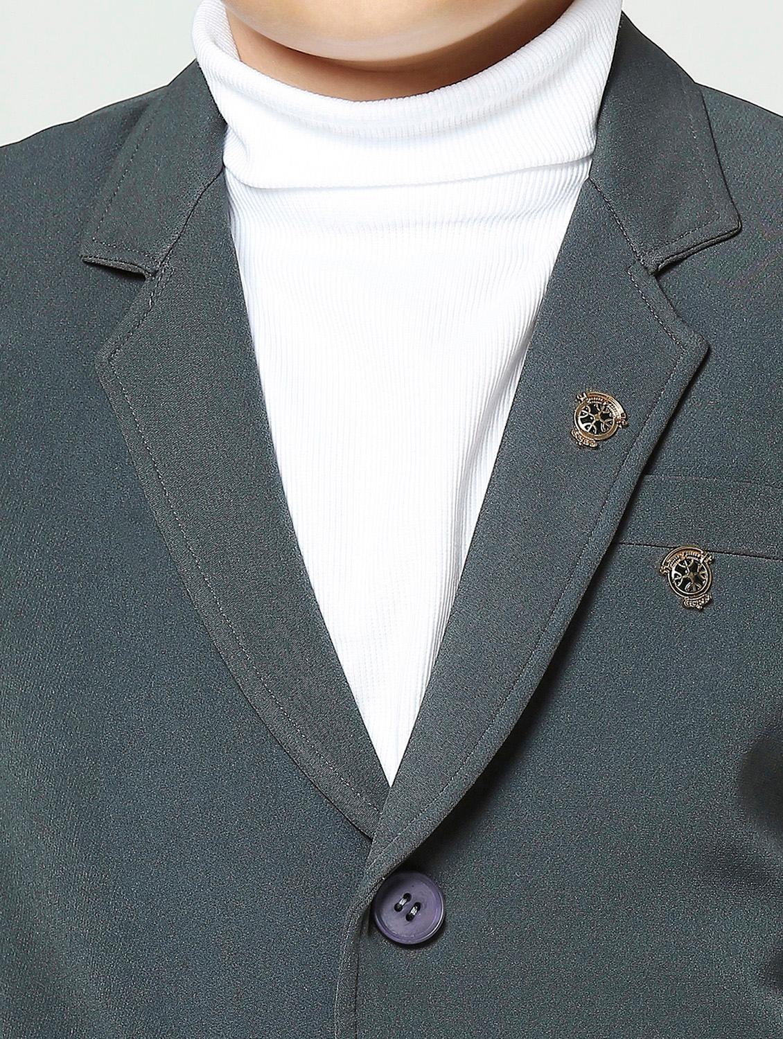 boys long sleeve solid blazer - 21249465 - Zoom Image - 4