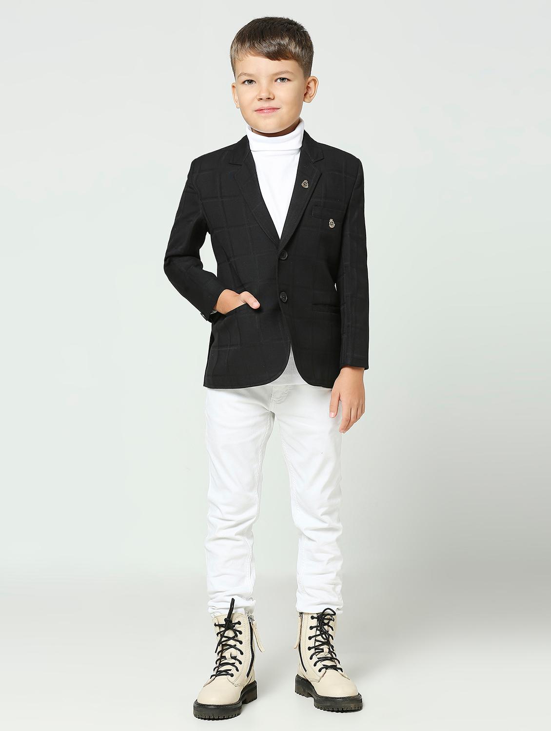 boys long sleeve solid blazer - 21249469 - Zoom Image - 3