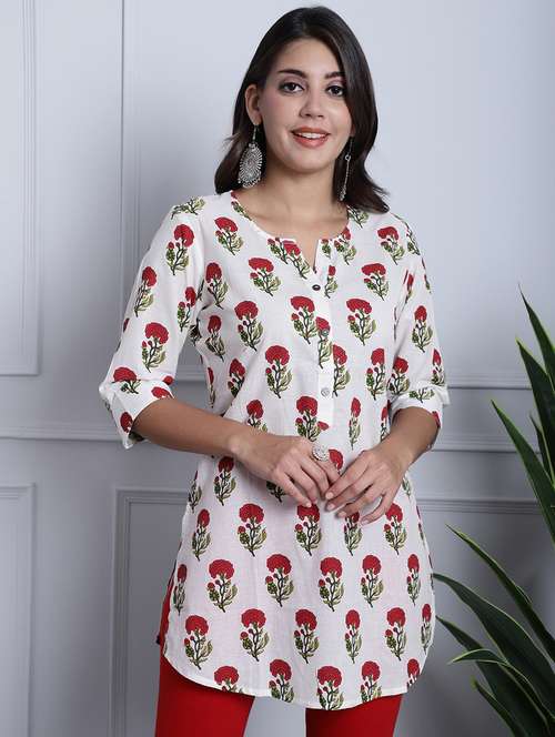 women white printed straight kurta - 21259458 - Very Small Image - 1