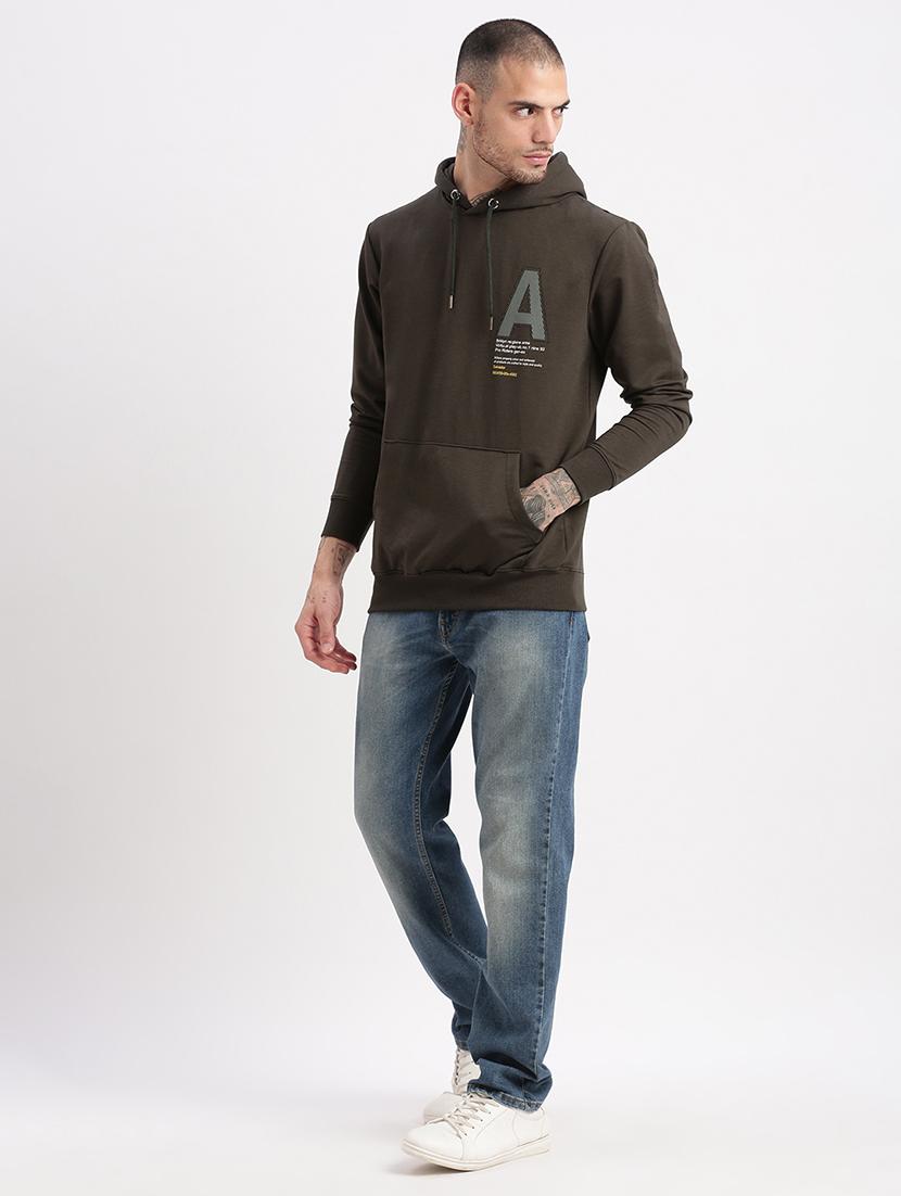 men long sleeved back print sweatshirt - 21276871 - Zoom Image - 4