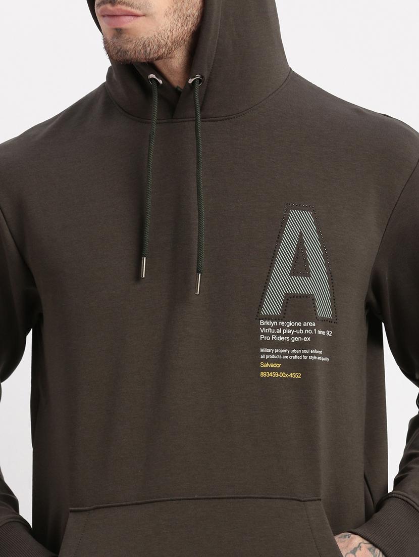 men long sleeved back print sweatshirt - 21276871 - Zoom Image - 5