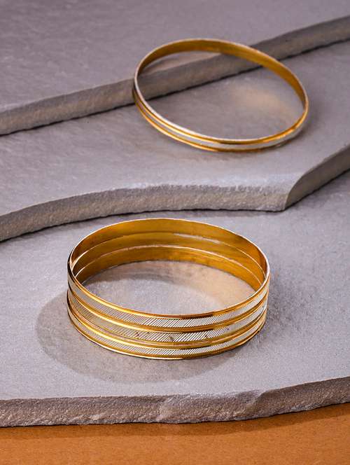 gold alloy bangle set of 4 - 21279180 - Very Small Image - 1
