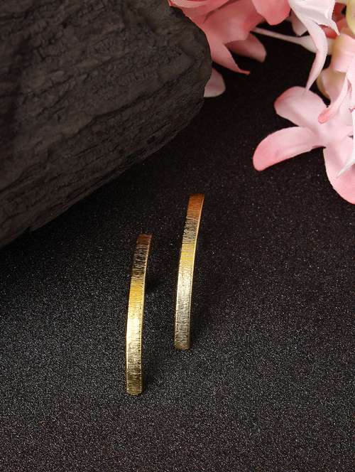 gold alloy drop earrings - 21279458 - Very Small Image - 1