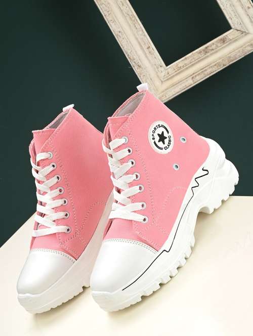 bucik pink bck9080 lightweight comfort summer trendy premium stylish sneakers for women  - 21279908 - Very Small Image - 1