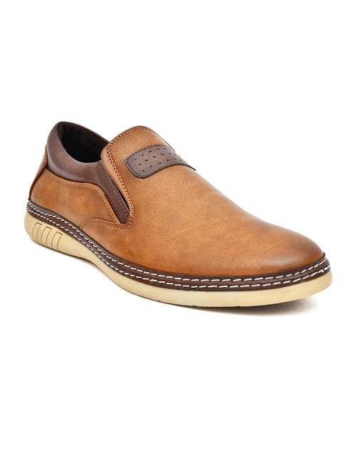 men solid leather slip on - 21283827 - Very Small Image - 1
