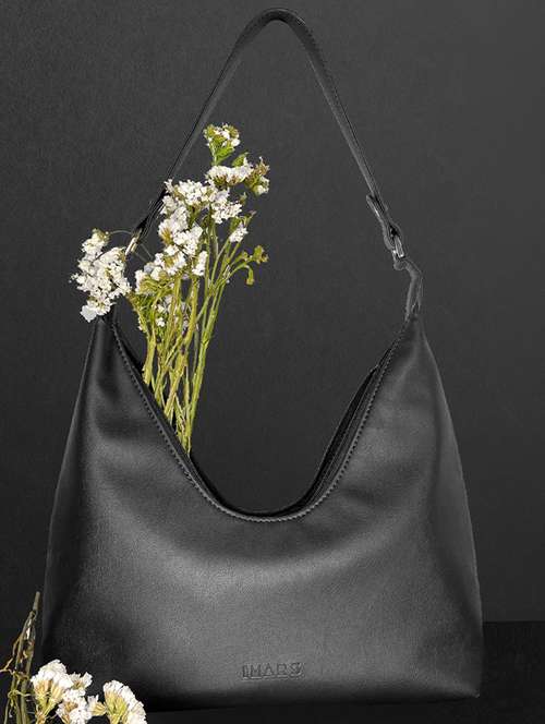 black leatherette handbag - 21292095 - Very Small Image - 1