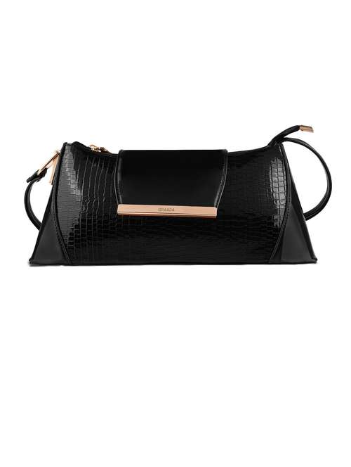 black leatherette sling bag - 21296613 - Very Small Image - 1