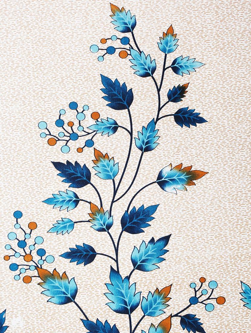 home sizzler 2 pieces leafy elegance panel eyelet polyester window curtains - 5 feet, aqua - 21305793 - Standard Image - 3