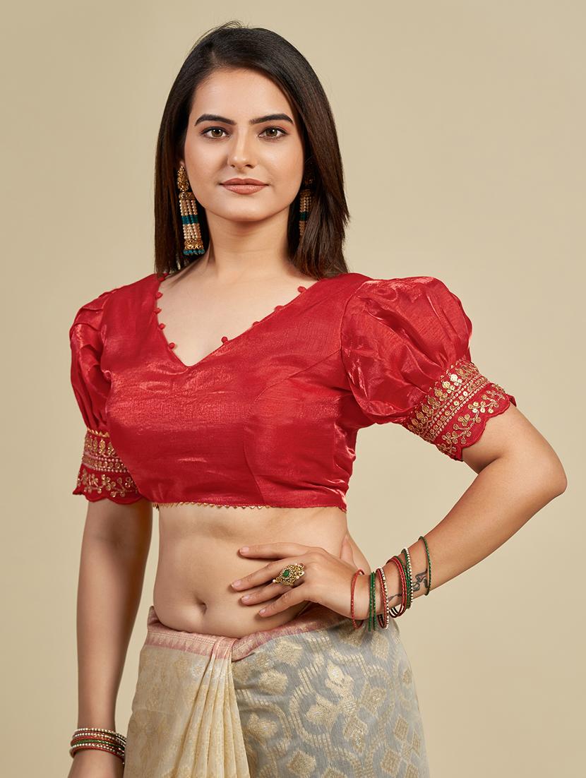 women stitched embroidered blouse - 21320833 - Standard Image - 2