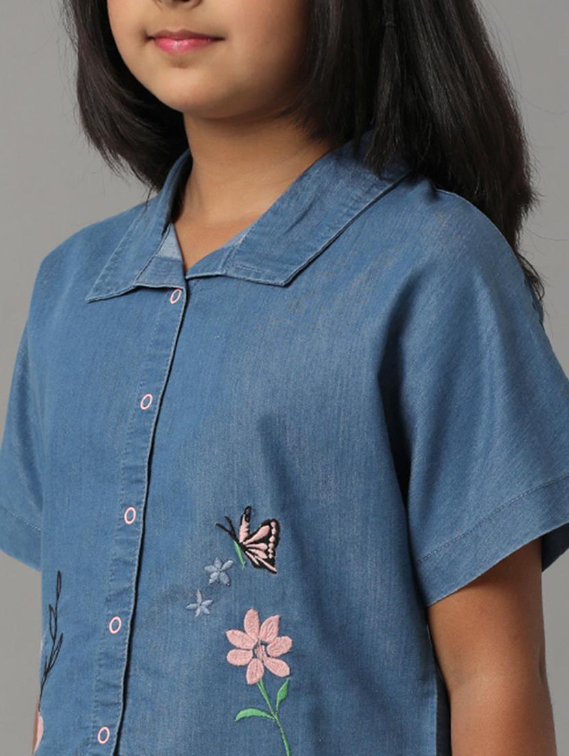 blue cotton top - 21322236 - Zoom Image - 4