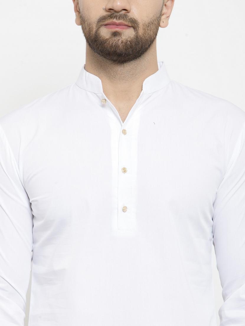 men solid asymmetric kurta - 21324628 - Zoom Image - 5